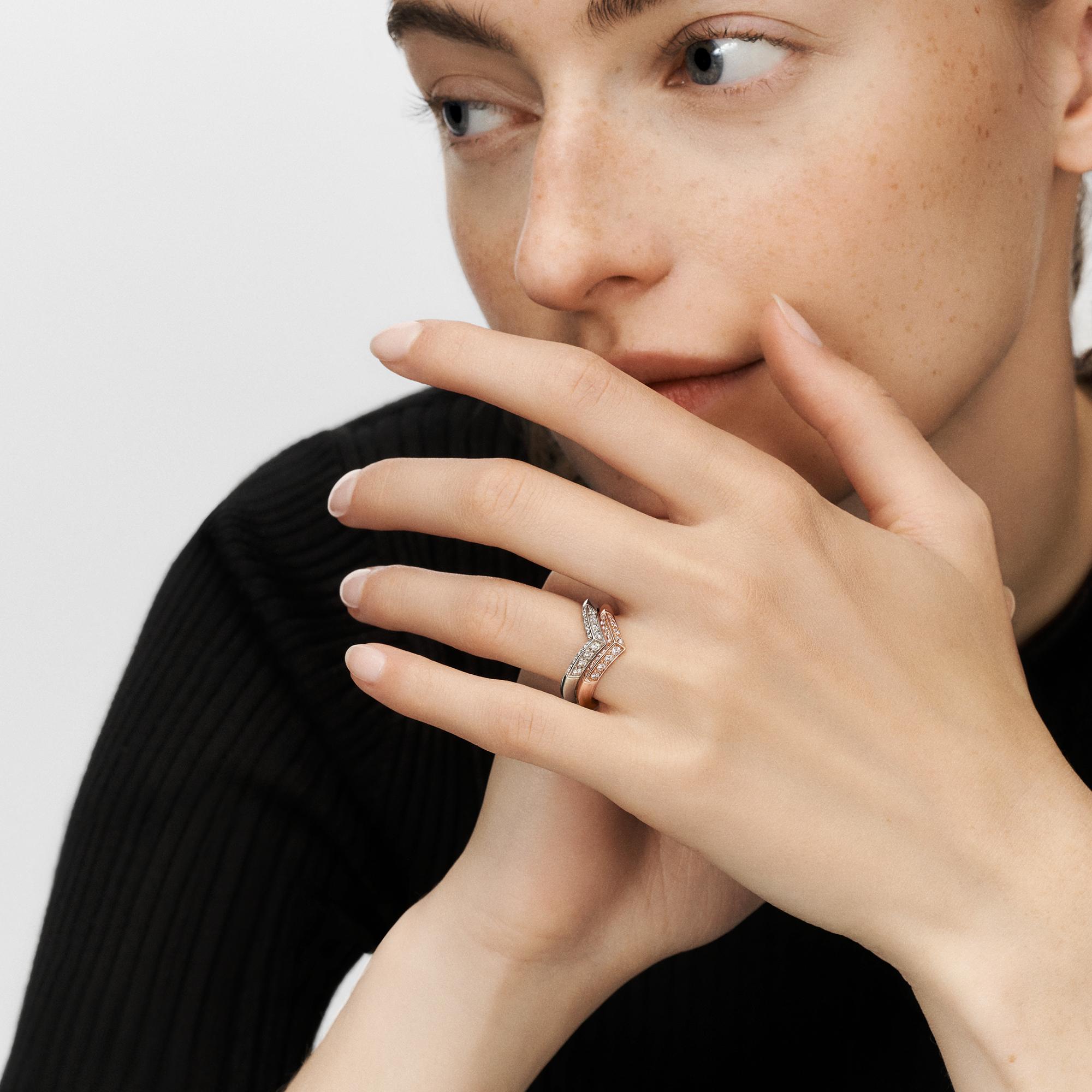 LV ダイヤモンド リング V (ピンクゴールド×ダイヤモンド